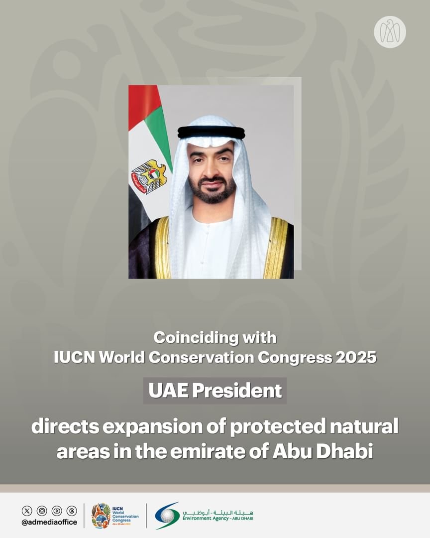 Sheikh Mohamed bin Zayed Orders Major Expansion of Abu Dhabi’s Protected Natural Reserves